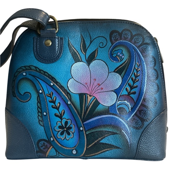 Anuschka Handbags - Anna by Anuschka Hand Painted Leather Small Multi Compartment Crossbody